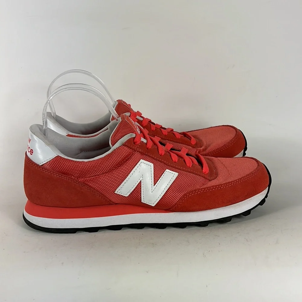 New Balance orange suede white 501 classic athletic sneakers men’s size 11_2